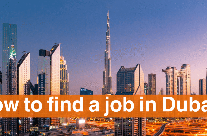 how to find a job in Dubai