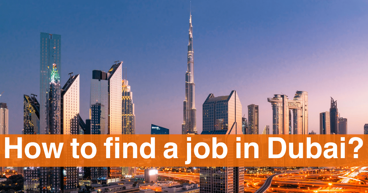 how to find a job in Dubai