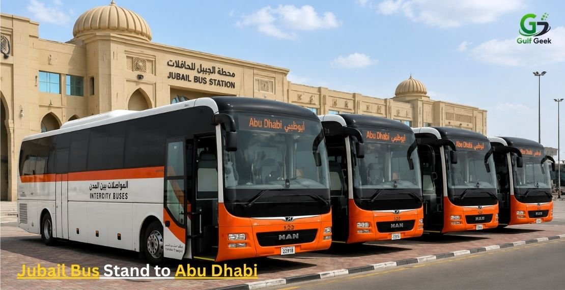 Jubail Bus Stand to Abu Dhabi