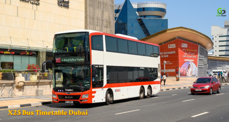 X25 Bus Timetable Dubai