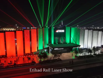 Etihad Rail Laser Show