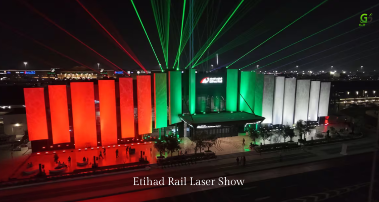 Etihad Rail Laser Show